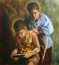 Niños Jugando, de Jaime Rosa