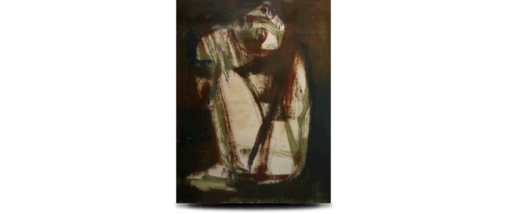 Abstracto (desnudo) 26×23″, de Carlos Santiago
