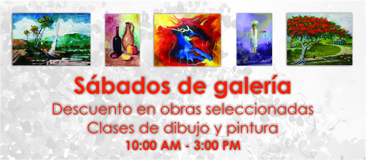 Sábados de galería: descuento en obras seleccionadas y clases de dibujo y pintura, de 10:00 am a 3:00 pm